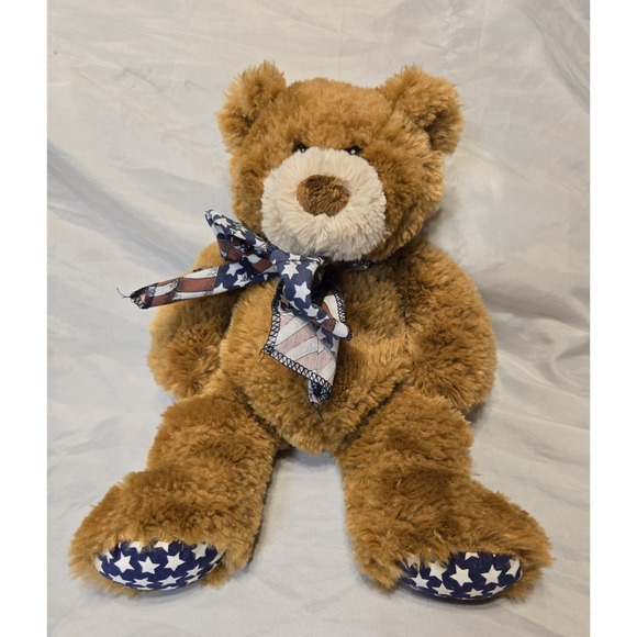 Ty Other - Ty Classic - FLAGS the Bear (13 Inch) Plush 2006 Retired Soft American Stuffed